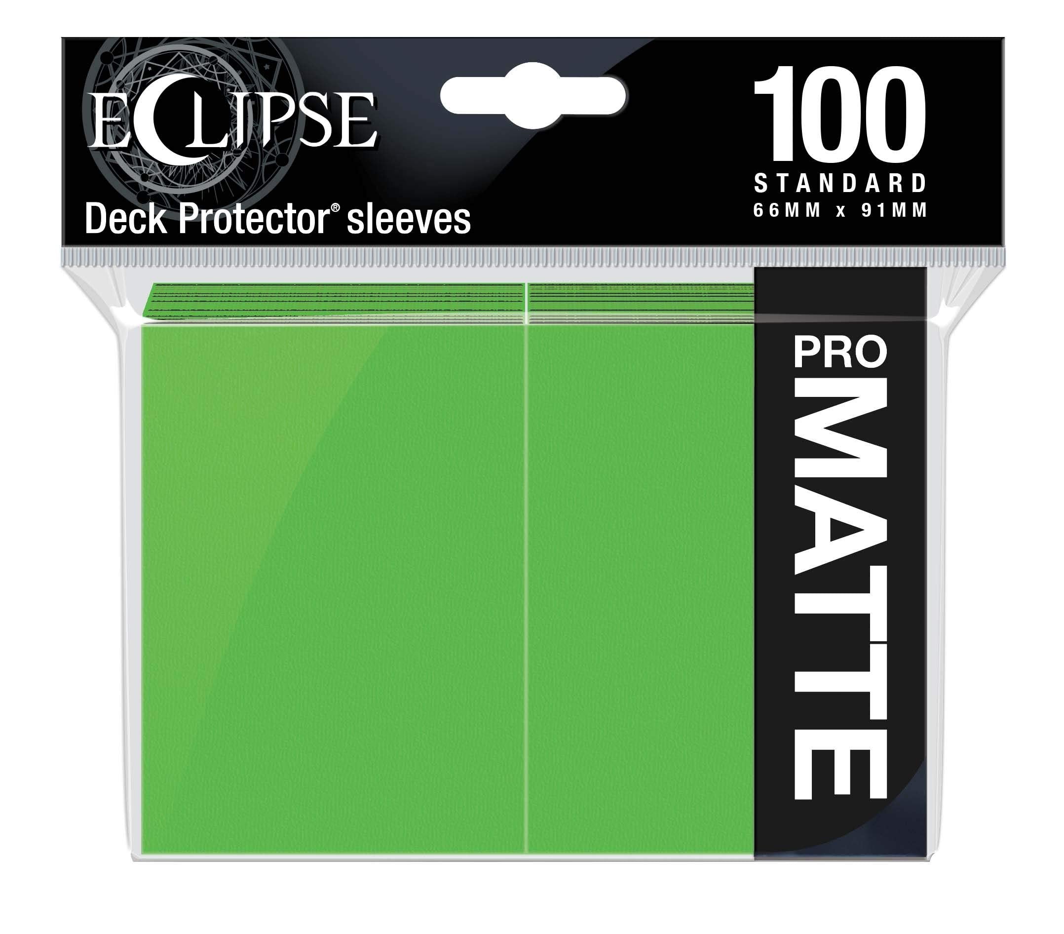 Eclipse Pro Matte Deck Protector Sleeves: Light Green | D20 Games