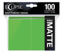 Eclipse Pro Matte Deck Protector Sleeves: Light Green