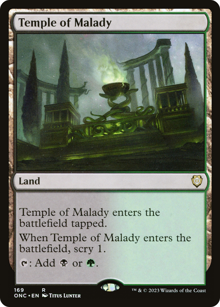 Temple of Malady [Phyrexia: All Will Be One Commander] | D20 Games