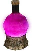 ENHANCE Gaming Sorcerer's Potion Light with Swirling Mystical Brew - Potion Bottle Mood Light Prop for Tabletop Game Immersion, Playroom, Desk Decor - Soft Glowing Whirling Potion (Purple Elixir)