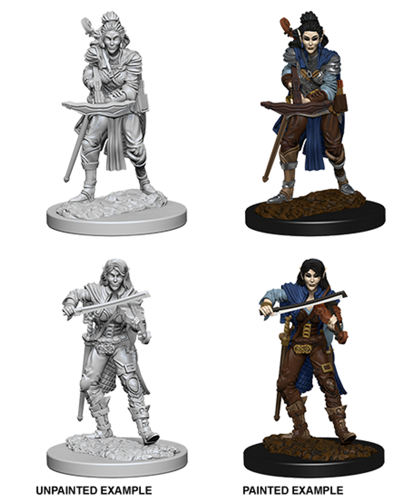 Pathfinder Battles Deep Cuts Unpainted Minis: W4 Female Elf Bard
