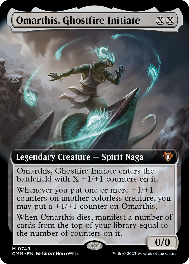 Omarthis, Ghostfire Initiate (Extended Art) [Commander Masters] | D20 Games