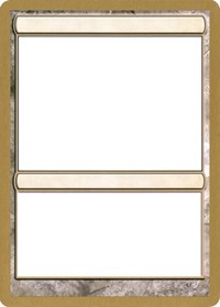 2003 World Championship Blank Card [World Championship Decks 2003] | D20 Games