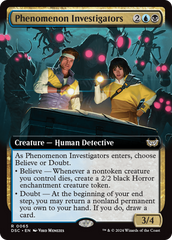 Phenomenon Investigators (Extended Art) [Duskmourn: House of Horror Commander] | D20 Games