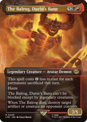 The Balrog, Durin's Bane (Borderless Alternate Art) [The Lord of the Rings: Tales of Middle-Earth] | D20 Games