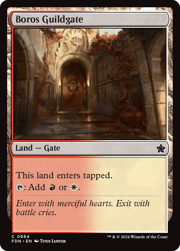 Boros Guildgate [Foundations] | D20 Games