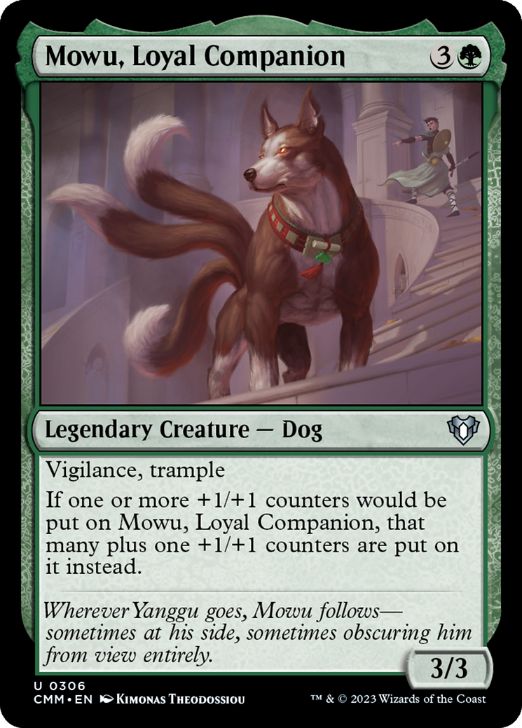 Mowu, Loyal Companion [Commander Masters] | D20 Games