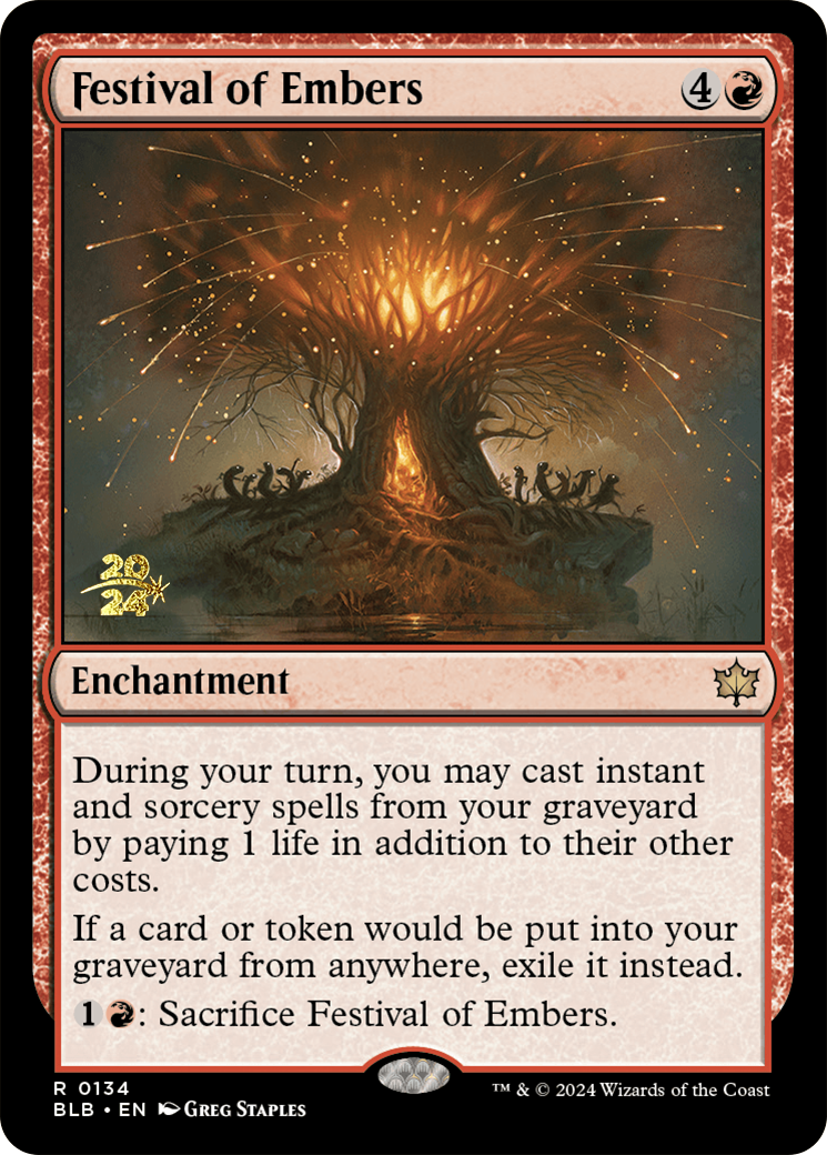 Festival of Embers [Bloomburrow Prerelease Promos] | D20 Games