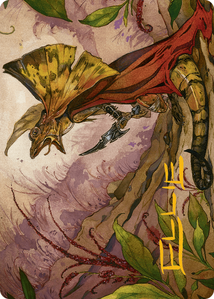 Hired Claw Art Card (Gold-Stamped Signature) [Bloomburrow Art Series] | D20 Games