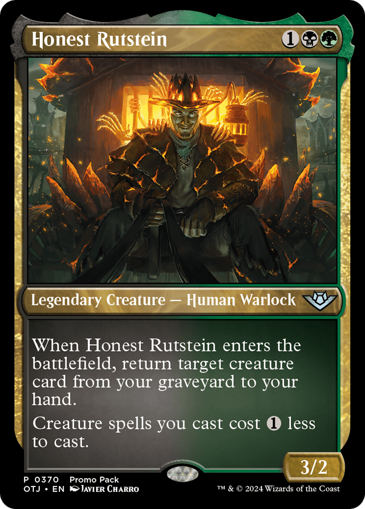 Honest Rutstein (Promo Pack) [Outlaws of Thunder Junction Promos] | D20 Games