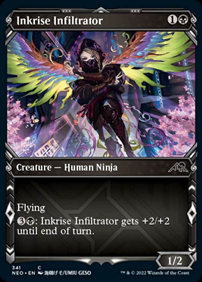 Inkrise Infiltrator (Showcase Ninja) [Kamigawa: Neon Dynasty] | D20 Games