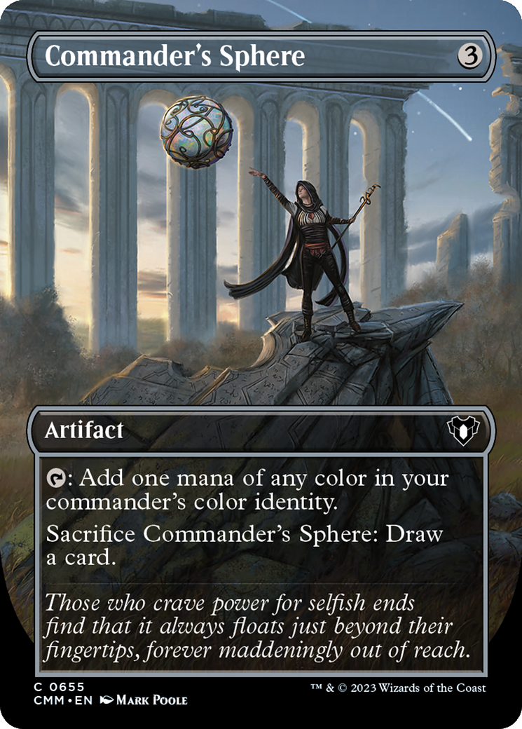 Commander's Sphere (Borderless Alternate Art) [Commander Masters] | D20 Games