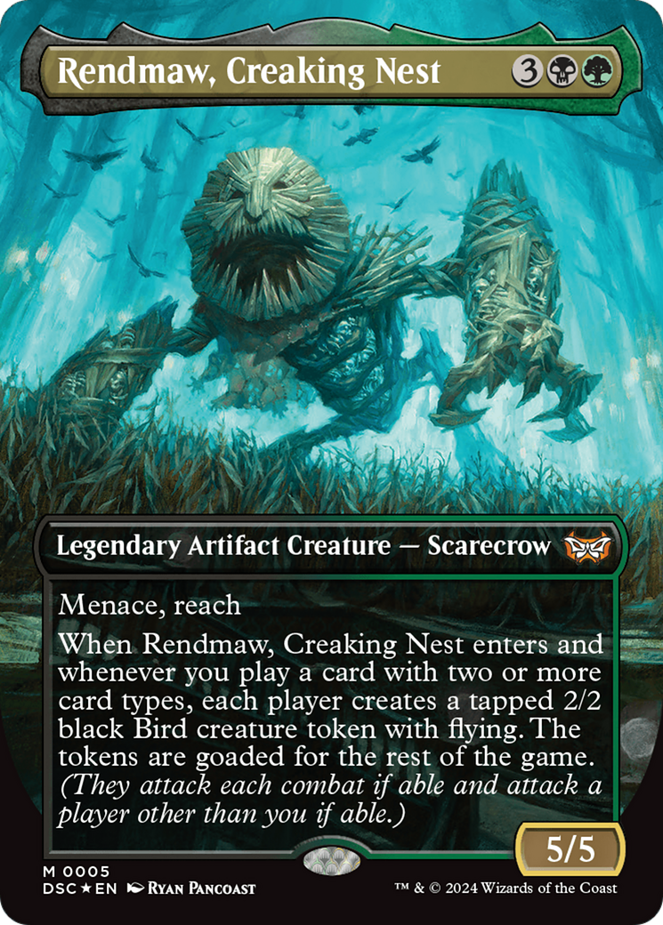 Rendmaw, Creaking Nest (Borderless) [Duskmourn: House of Horror Commander] | D20 Games