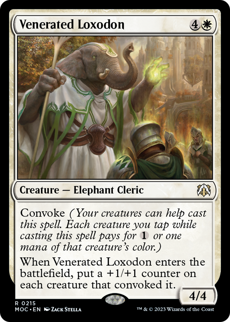 Venerated Loxodon [March of the Machine Commander] | D20 Games