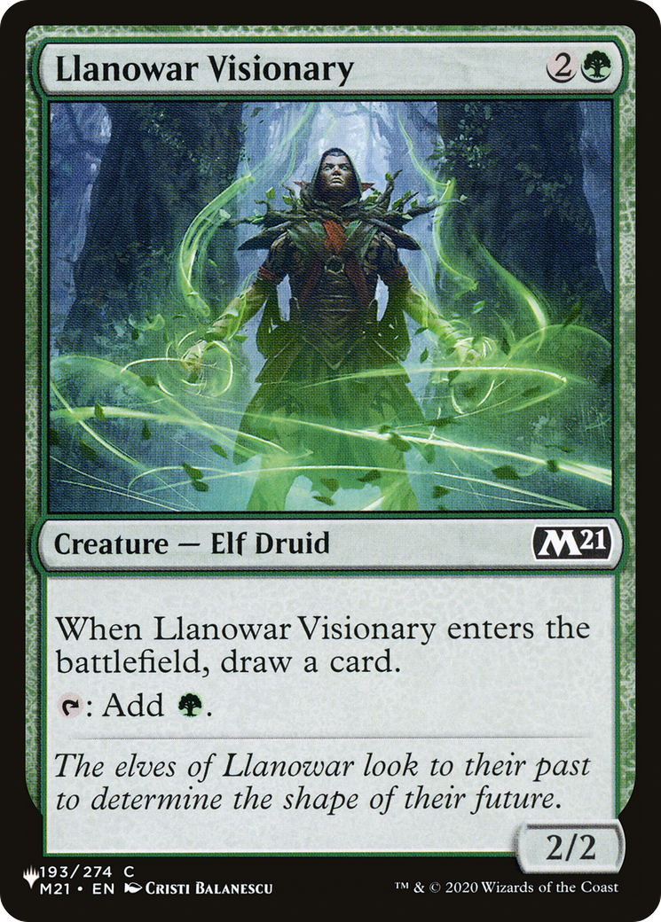 Llanowar Visionary [The List] | D20 Games