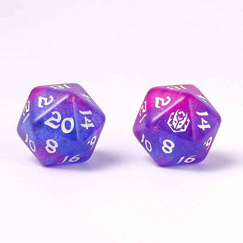 Wyrmforged Rollers - Rounded Edge 8 Piece Polyhedral Dice set - Fairy Farts