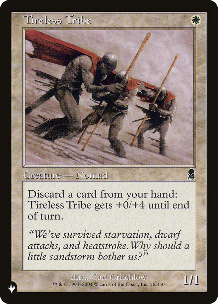 Tireless Tribe [The List] | D20 Games