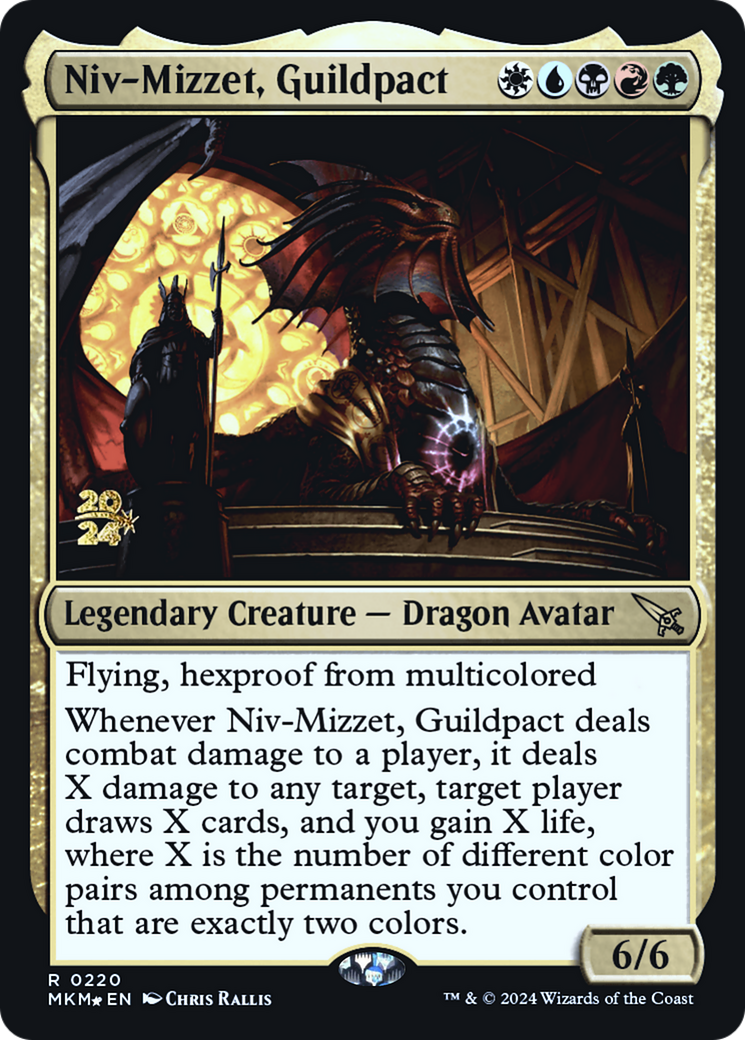 Niv-Mizzet, Guildpact [Murders at Karlov Manor Prerelease Promos] | D20 Games