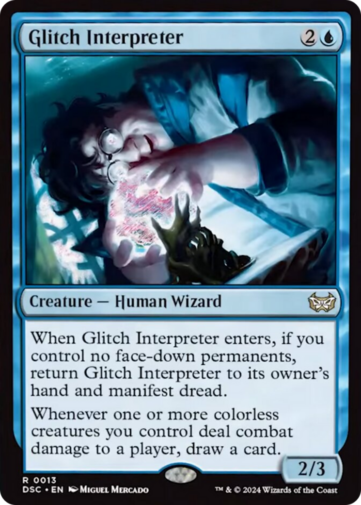 Glitch Interpreter (Extended Art) [Duskmourn: House of Horror Commander] | D20 Games