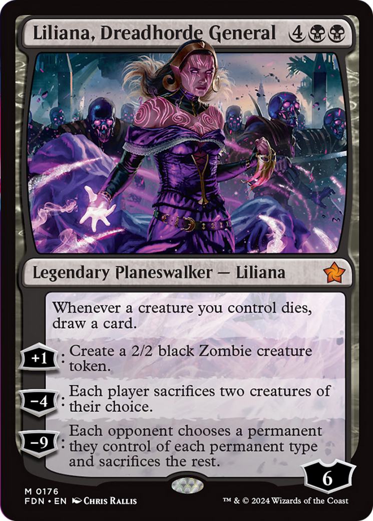 Liliana, Dreadhorde General [Foundations] | D20 Games