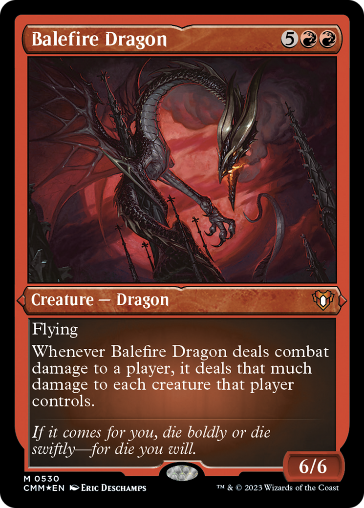 Balefire Dragon (Foil Etched) [Commander Masters] | D20 Games