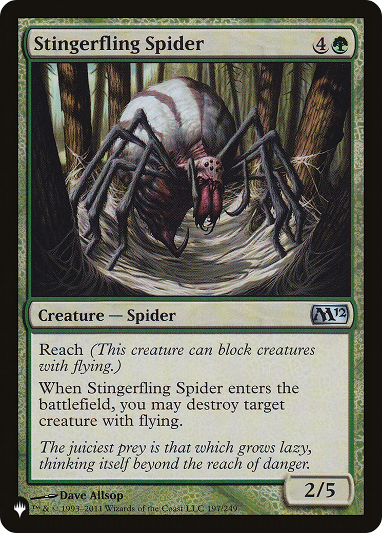 Stingerfling Spider [The List] | D20 Games