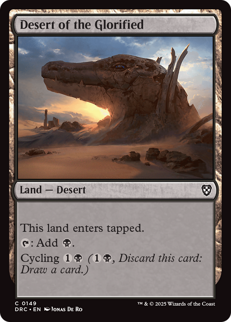 Desert of the Glorified [Aetherdrift Commander] | D20 Games