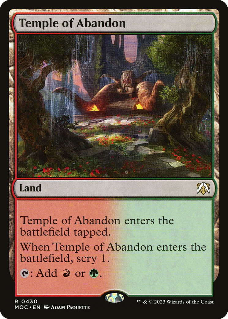 Temple of Abandon [March of the Machine Commander] | D20 Games