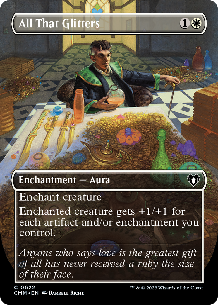 All That Glitters (Borderless Alternate Art) [Commander Masters] | D20 Games