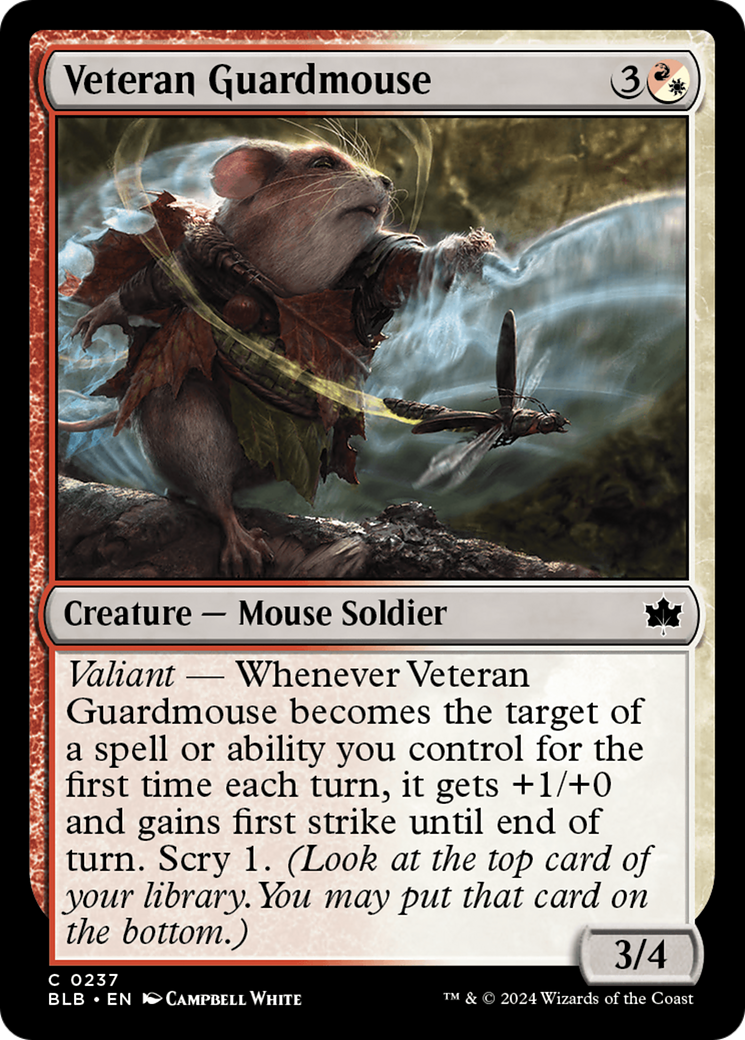 Veteran Guardmouse [Bloomburrow] | D20 Games