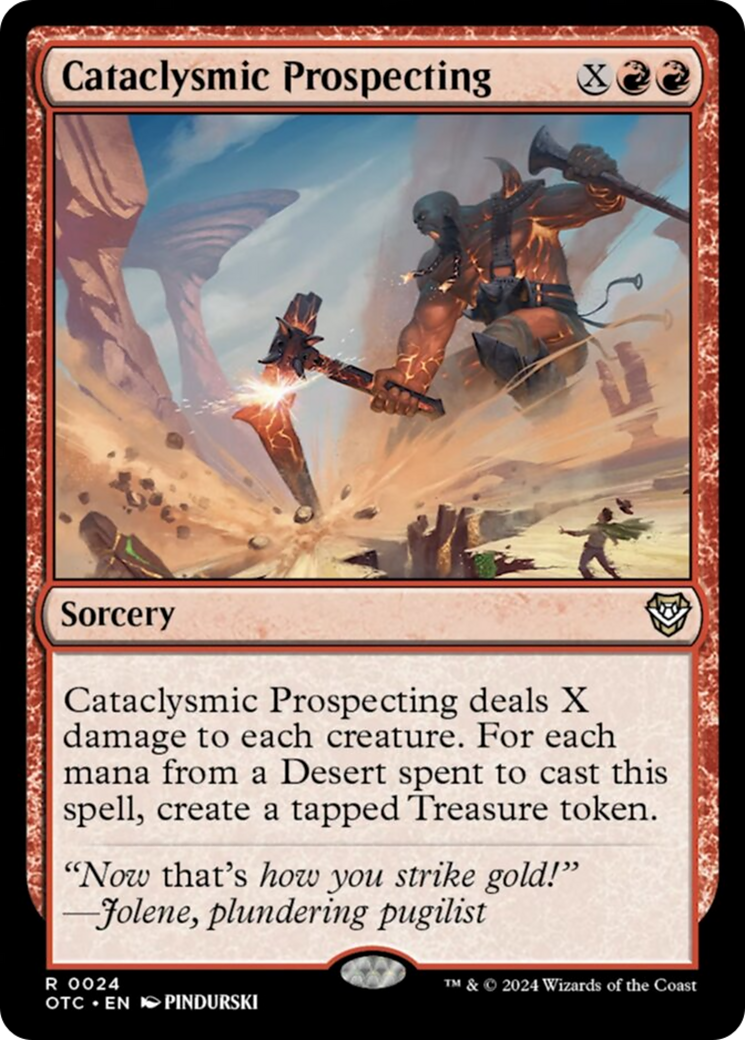 Cataclysmic Prospecting [Outlaws of Thunder Junction Commander] | D20 Games