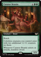 Curator Beastie (Extended Art) [Duskmourn: House of Horror Commander] | D20 Games