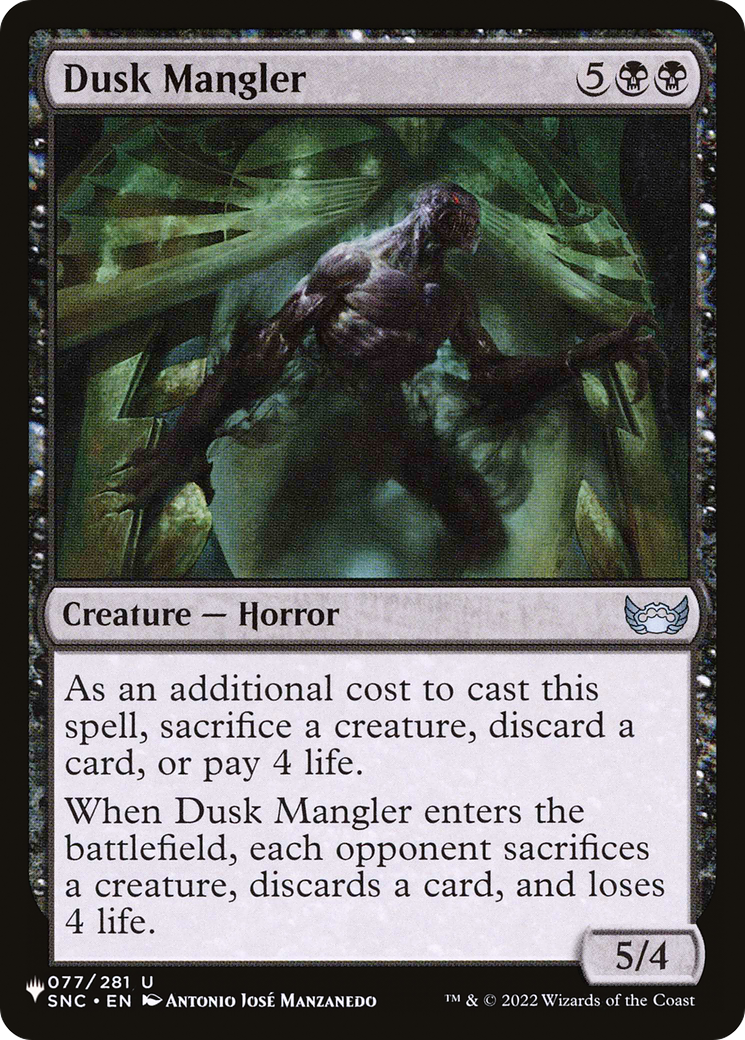 Dusk Mangler [The List] | D20 Games