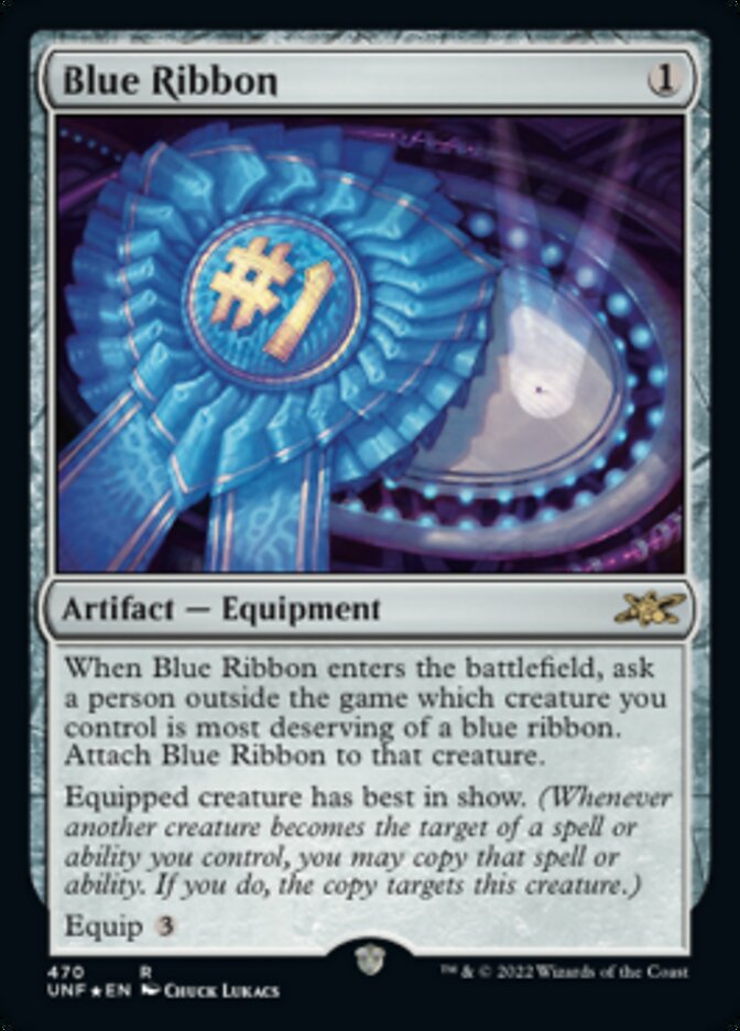 Blue Ribbon (Galaxy Foil) [Unfinity] | D20 Games