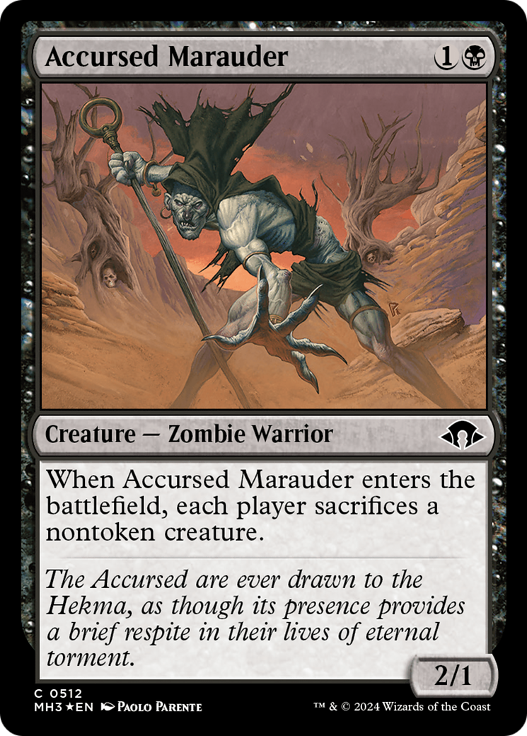 Accursed Marauder (Ripple Foil) [Modern Horizons 3] | D20 Games