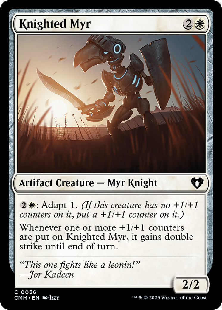 Knighted Myr [Commander Masters] | D20 Games