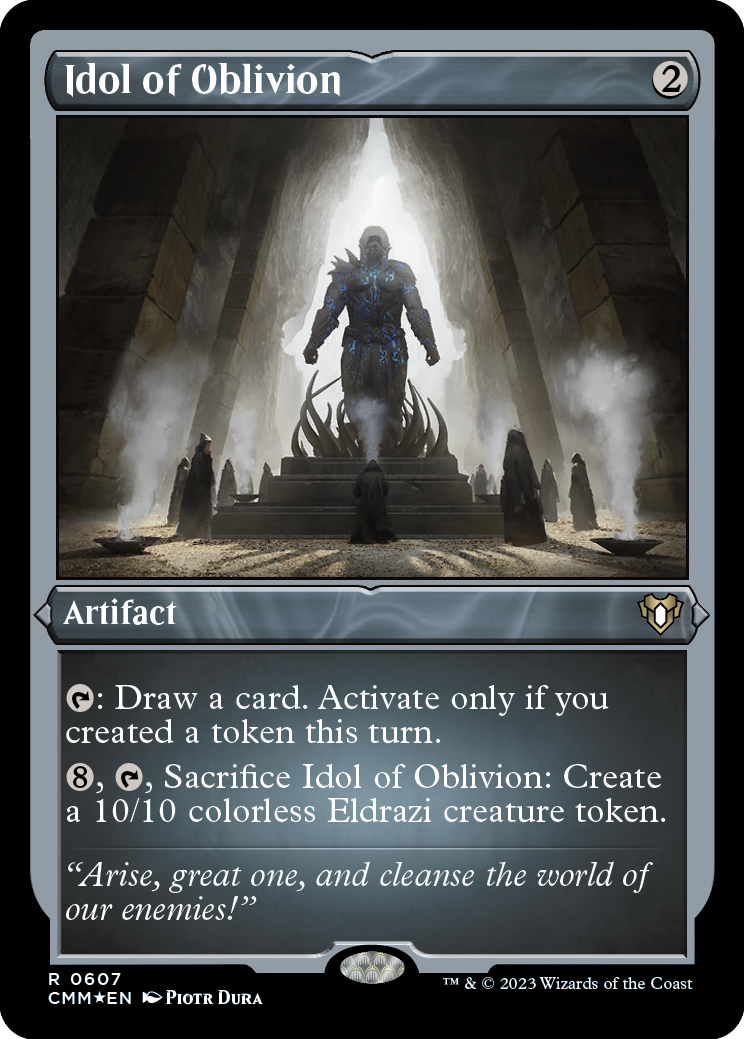 Idol of Oblivion (Foil Etched) [Commander Masters] | D20 Games