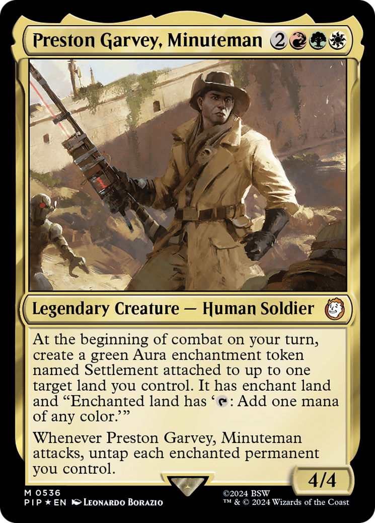 Preston Garvey, Minuteman (Surge Foil) [Fallout] | D20 Games