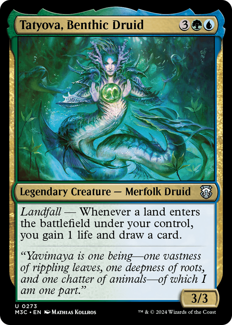 Tatyova, Benthic Druid (Ripple Foil) [Modern Horizons 3 Commander] | D20 Games