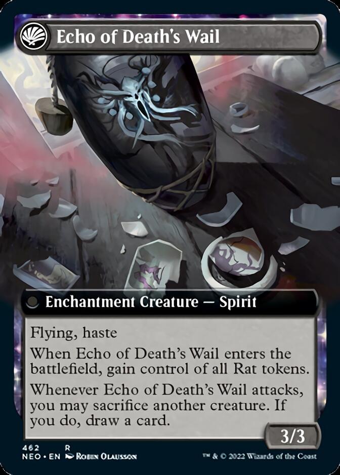 Tribute to Horobi // Echo of Death's Wail (Extended Art) [Kamigawa: Neon Dynasty] | D20 Games