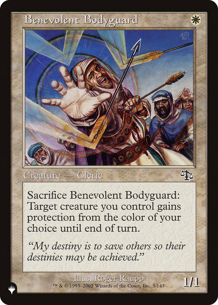 Benevolent Bodyguard [The List] | D20 Games