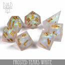 Frosted Tears White Handmade