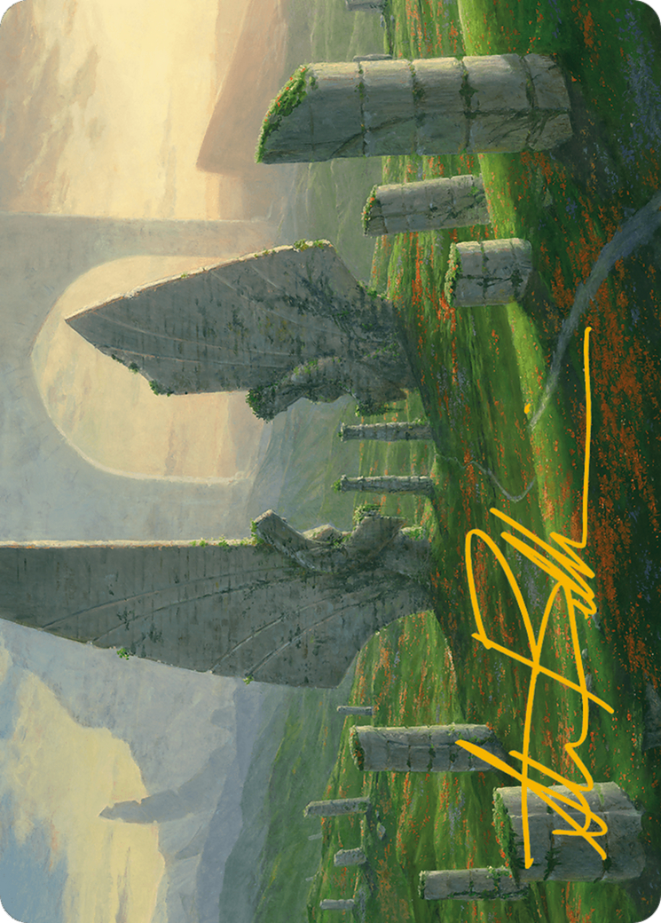 Monumental Henge Art Card (Gold-Stamped Signature) [Modern Horizons 3 Art Series] | D20 Games