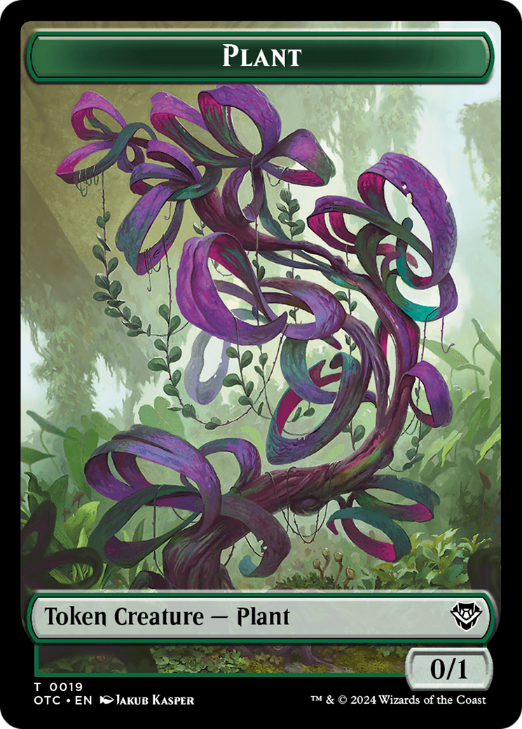 Plant Warrior // Plant Double-Sided Token [Outlaws of Thunder Junction Commander Tokens] | D20 Games