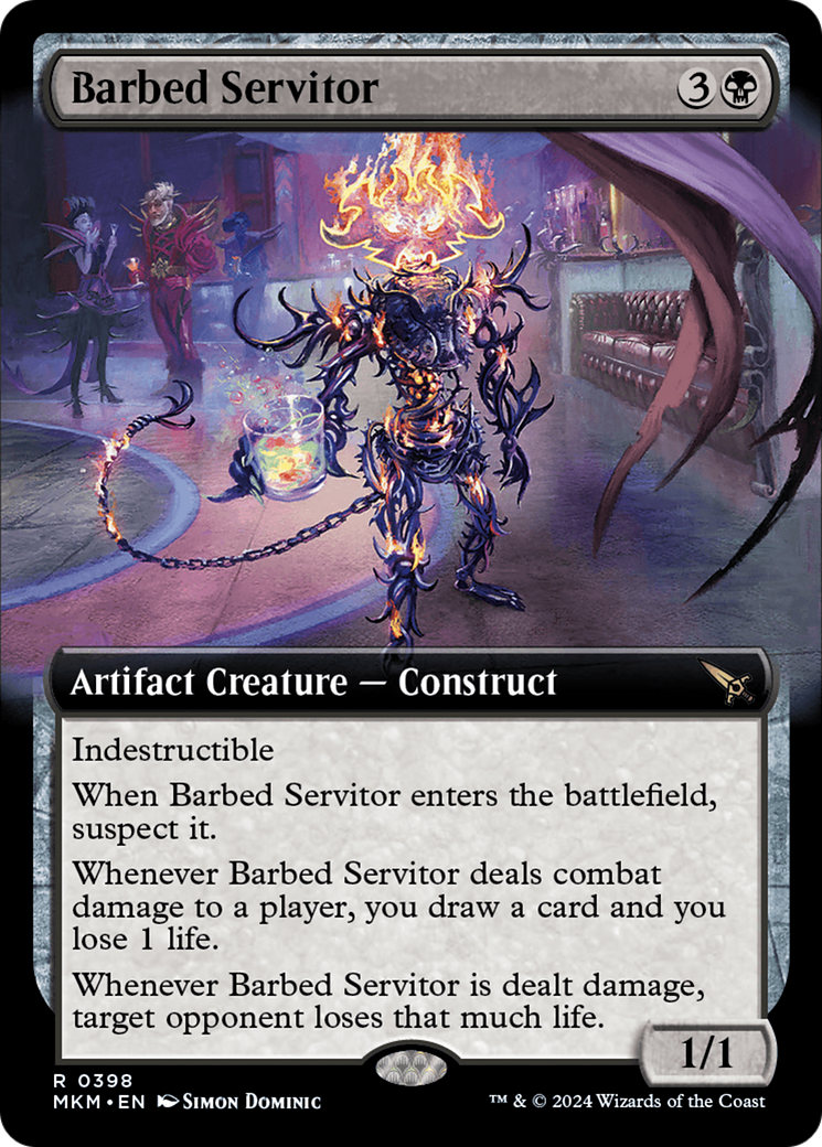 Barbed Servitor (Extended Art) [Murders at Karlov Manor] | D20 Games
