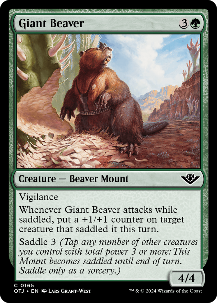 Giant Beaver [Outlaws of Thunder Junction] | D20 Games