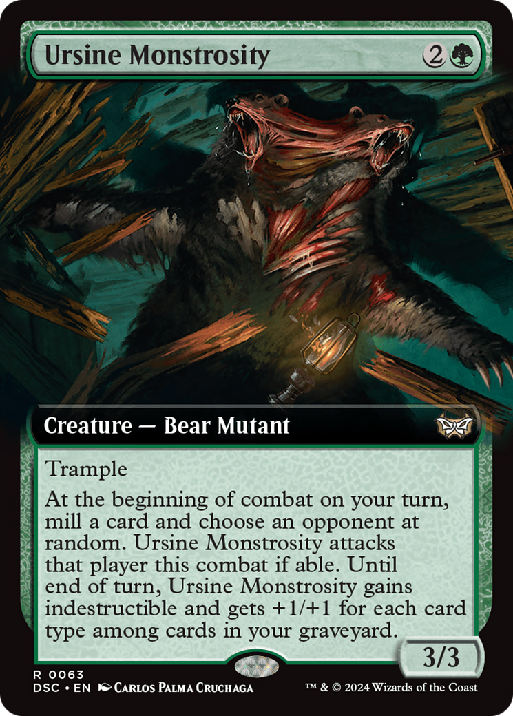 Ursine Monstrosity (Extended Art) [Duskmourn: House of Horror Commander] | D20 Games