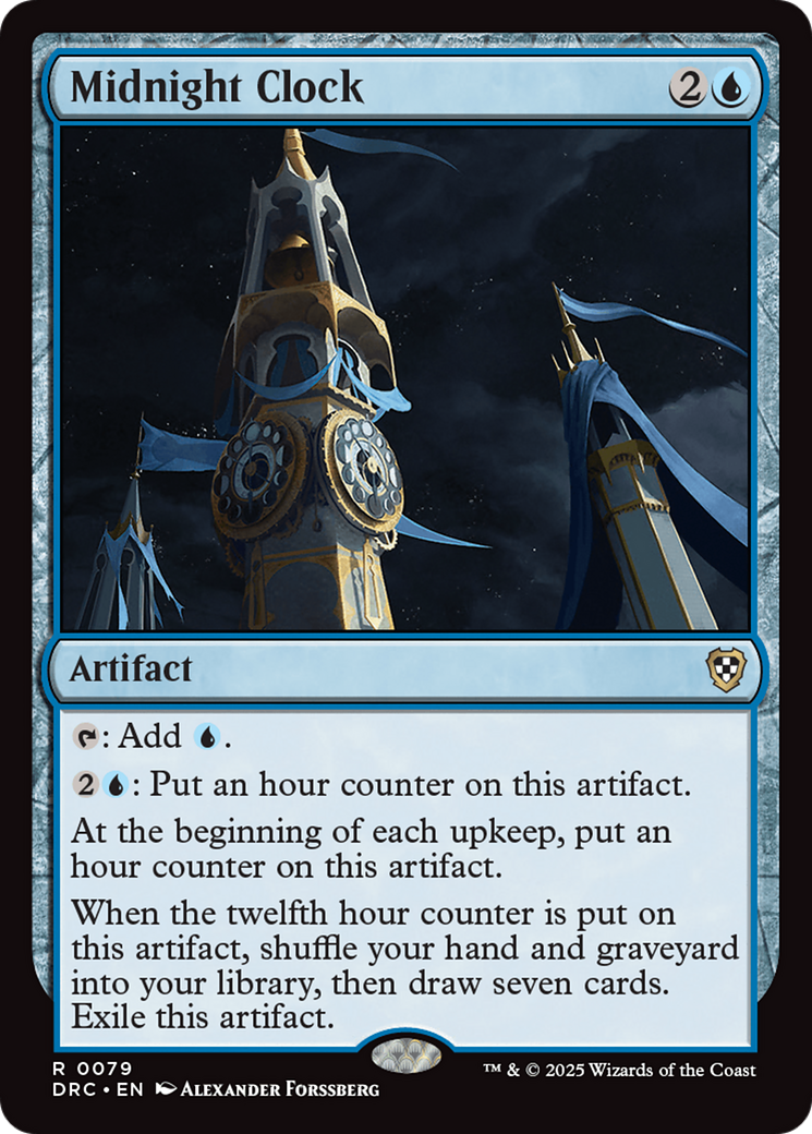 Midnight Clock [Aetherdrift Commander] | D20 Games