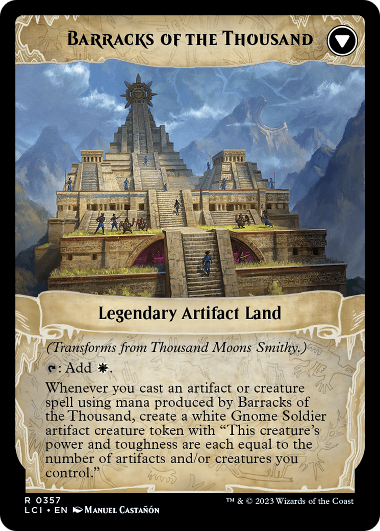 Thousand Moons Smithy // Barracks of the Thousand [The Lost Caverns of Ixalan Prerelease Cards] | D20 Games