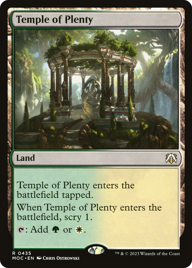 Temple of Plenty [March of the Machine Commander] | D20 Games